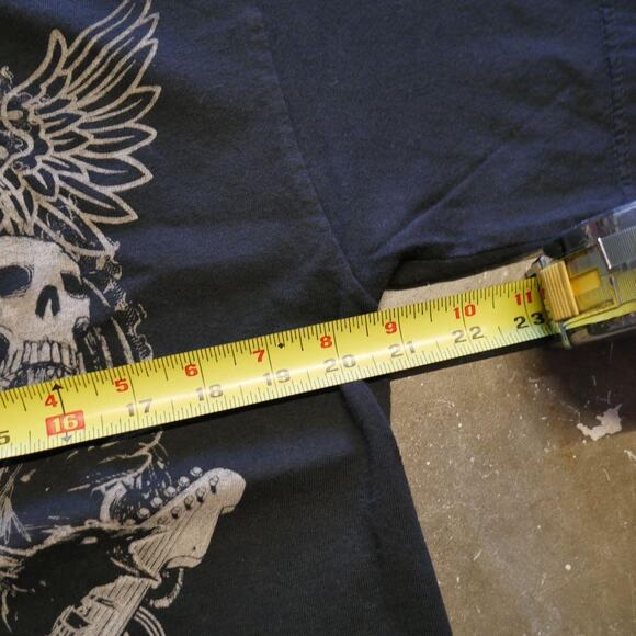 Vintage Y2K Hybrid Tees Grunge Rock n Roll Skeleton - Picture 4 of 6